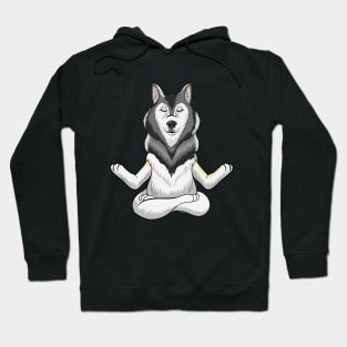 Husky Dog Meditation Hoodie